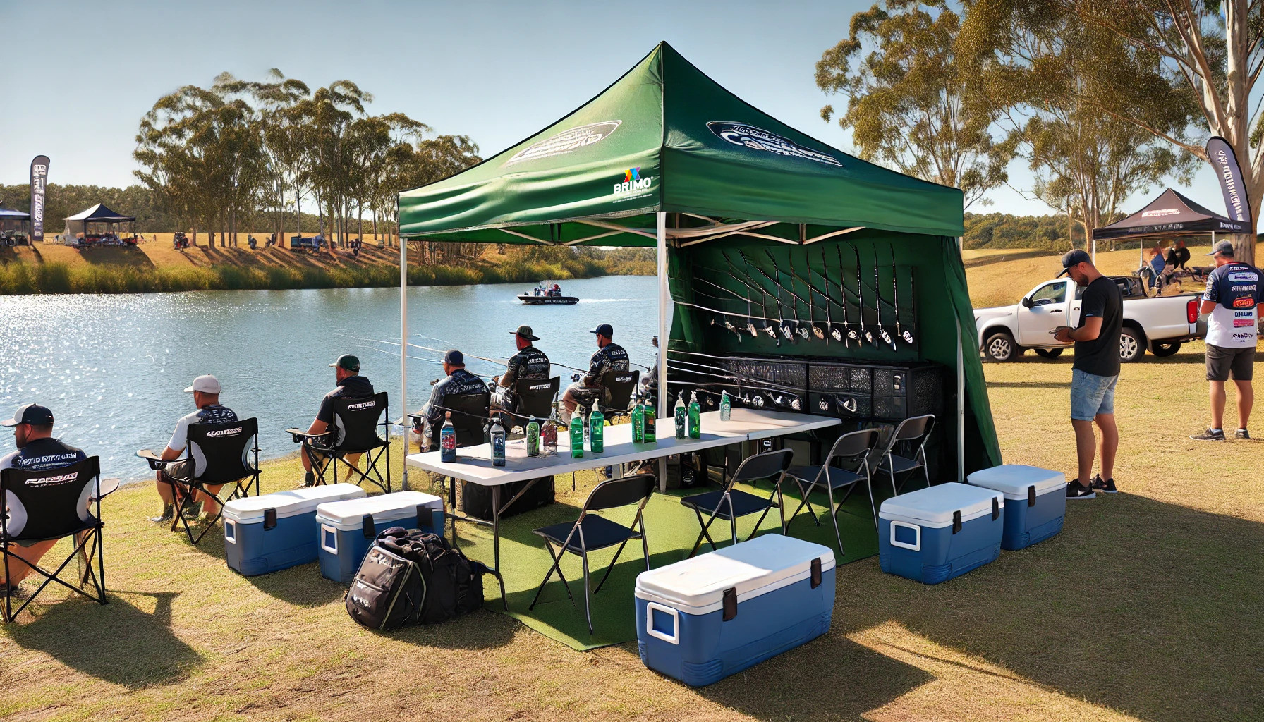 Pavillon pour tournoi de pêche